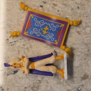 VTG Disney Aladdin Figure with Magic Carpet